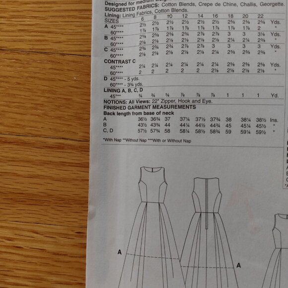 Dress Sewing Pattern Size 6-14 McCall's 6953 Sleeveless UNCUT - Picture 5 of 10